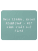 Mr. & Mrs. Panda Mauspad Spruch Erster Schultag Abenteuer mit Sp... in Meeresbrise