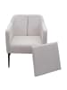 MCW Lounge-Sessel H93a, Stoff/Textil creme-beige