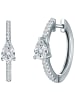 Trilani Creolen Sterling Silber Zirkonia in silber
