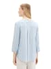 Tom Tailor Langarmbluse in offwhite blue vertical stripe