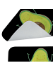 Mr. & Mrs. Panda Badteppich Avocado Glücklich ohne Spruch in Schwarz