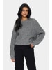 SAINT TROPEZ Strickpullover GeetaSZ Lockere Passform in Gray Quill Melange