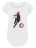 F4NT4STIC Long Cut T-Shirt Marvel Avengers Endgame Painted Black Widow in weiß