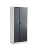 VCM  Stahlschrank Malivo 80 x 180 x 40 cm abschließbar in Weiß / Anthrazit