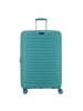 D&N Travel Line 4500 4 Rollen Trolley L 75 cm mit Dehnfalte petrol