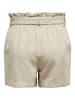 JACQUELINE de YONG Kurze Stoff Shorts Paperback Hose aus Leinen JDYSAY in Braun-4