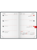 BRUNNEN Taschenkalender 713 7,2x10,2cm 1 Woche/2 Seiten Leder schwarz 2026