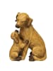 Ambiente Haus Hund mit Welpe in Braun - (H) 14 cm