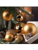 MARELIDA 26er Set Christbaumkugel Weihnachtskugel bruchfest matt glänzend in gold