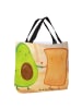 Mr. & Mrs. Panda Strandtasche Avocado Toast Design ohne Spruch in Weiß