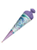 ROTH Schultüte groß Drachenliebe 70 cm, Glitter in Hellblau