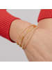 Luxenter Armband mit glänzenden Zirkonia-Steinen und 18-karätigem Gelbgold-Finish – Amlok