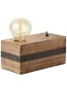 Brilliant Tischleuchte Woodhill 12x22x11 cm in braun