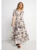 LASCANA Maxikleid in schwarz-creme bedruckt