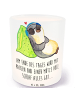 Mr. & Mrs. Panda Kerzenhalter Glas Pinguin PEM mit Spruch in Transparent