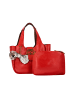 myMo Women 2-In-1 Tote Bag Set in Red