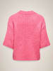 JDY Gestricktes T-Shirt in Pink Carnation