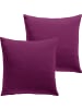 REDBEST Single-Jersey Kuschelkissenbezug 2er-Pack San Francisco in beere