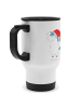 Mr. & Mrs. Panda thermosbecher Einhorn Weihnachtsmann ohne Spruch in Weiß