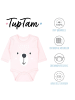 TupTam Unisex Langarm Body mit Aufdruck Spruch 5er Pack in beige/rosa