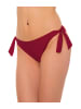 Aquarti Damen Bikinihose seitlich zum Binden in schönen Unifarben in dunkelrot