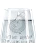 Mr. & Mrs. Panda Glas Igel Beten mit Spruch in Transparent