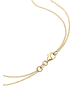 Elli Halskette 925 Sterling Silber Geo, Kreis in Gold