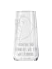 Mr. & Mrs. Panda Champagnerglas Sternzeichen Wassermann mit Spruch in Transparent
