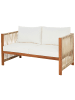 Beliani 4-tlg Sitzgruppe ANTRIA in Braun/Beige