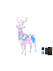 Beliani LED Deko POLARIS in Bunt - (W) 80 x (H) 90 x (L) 27 cm mit App