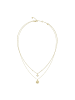 Guess Damen-Kette Zweireihig Bloom Goldfarben