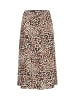 b. young BYMMJOELLA MIDI SKIRT 2 - LIGHT WOVEN Loose fit in Birch Leopard