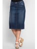 sheego Jeansrock in dark blue denim