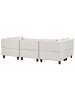 Beliani 6-tlg Modulsofa UNSTAD in Beige/Schwarz