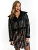 faina Damen Lederjacke in Schwarz