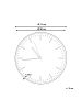 Beliani Wanduhr GORDOLA in Grau/Braun - (W) 31 x (H) 31 x (L) 6 cm