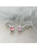 Gallay Ohrstecker Ohrring 4mm Zirkonia pink Silber 925 in silber