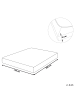 Beliani Bettlaken JANBU in Violett - (W) 140 x (H) 30 x (L) 200 cm