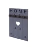 MCW Wandgarderobe C89 Home im Shabby-Look mit 8 Haken, Grau-blau