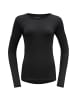 DEVOLD W JAKTAMERINO 200 SHIRT in Schwarz