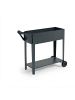 relaxdays Hochbeet in Anthrazit - (B)85 x (H)80 x (T)50 cm