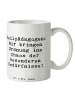 Mr. & Mrs. Panda Tasse Spruch Heilpädagogin Chaosordnung mit Spruch in Weiß