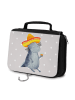 Mr. & Mrs. Panda Schminktasche Axolotl Tequila ohne Spruch in Grau Pastell