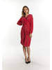 faina Abendkleid Mit Glanzgarn in Rot