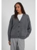 Style Republic Oversized Cardigan Kaschmir-Woll-Gemisch in Dark Grey Melange