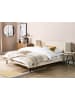 Beliani Doppelbett ARETTE in Beige - (W) 184 x (H) 95 x (L) 215 cm