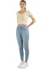 Janice 2 x Damen crop T-Shirt Nantes in Beige/Weiß
