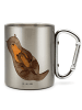 Mr. & Mrs. Panda karabiner tasse Otter Kind ohne Spruch in Silber