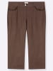 sheego Leinen-Mix-Hose in schoko