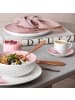 Villeroy & Boch 6er Set Espressotassen mit Untertassen Rose Garden 70 ml in weiß